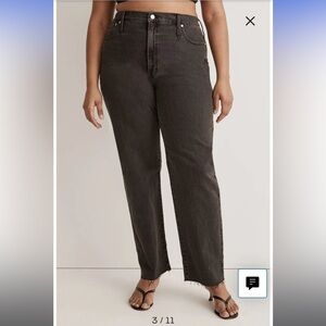 Madewell The Perfect Vintage High Waist Straight Leg Jeans - Size 31